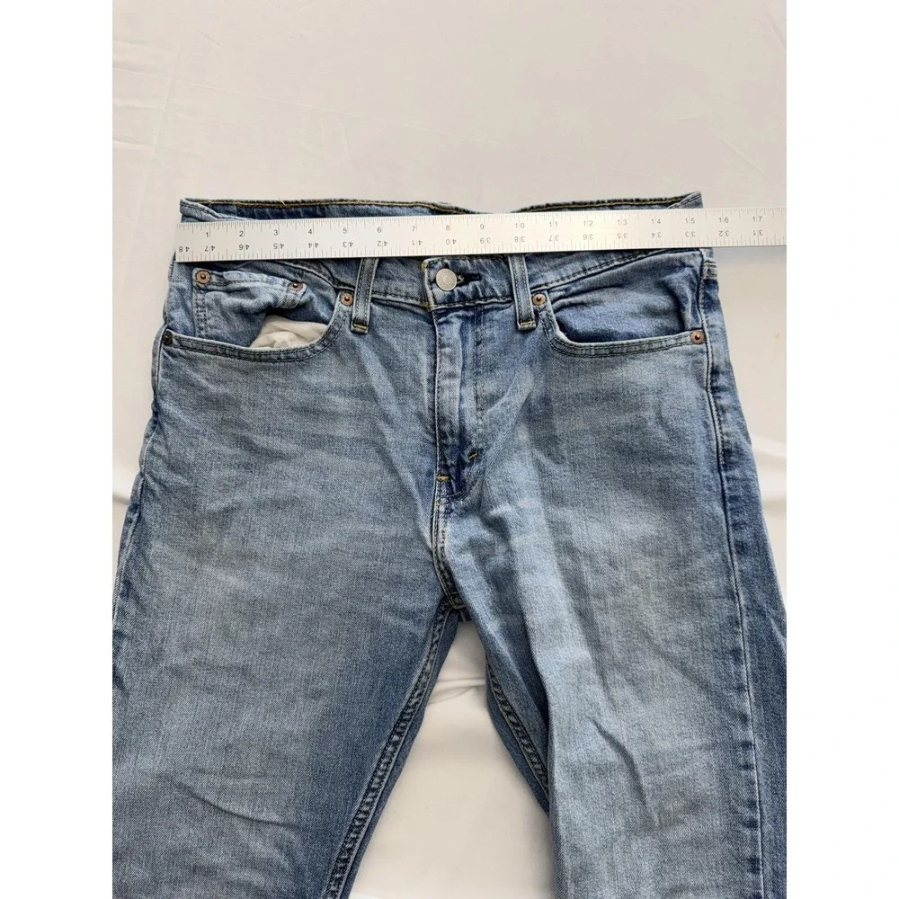 Levi's 512 Jeans Mens 31x32 Blue Light Wash Slim Tapered Denim Pants Casual